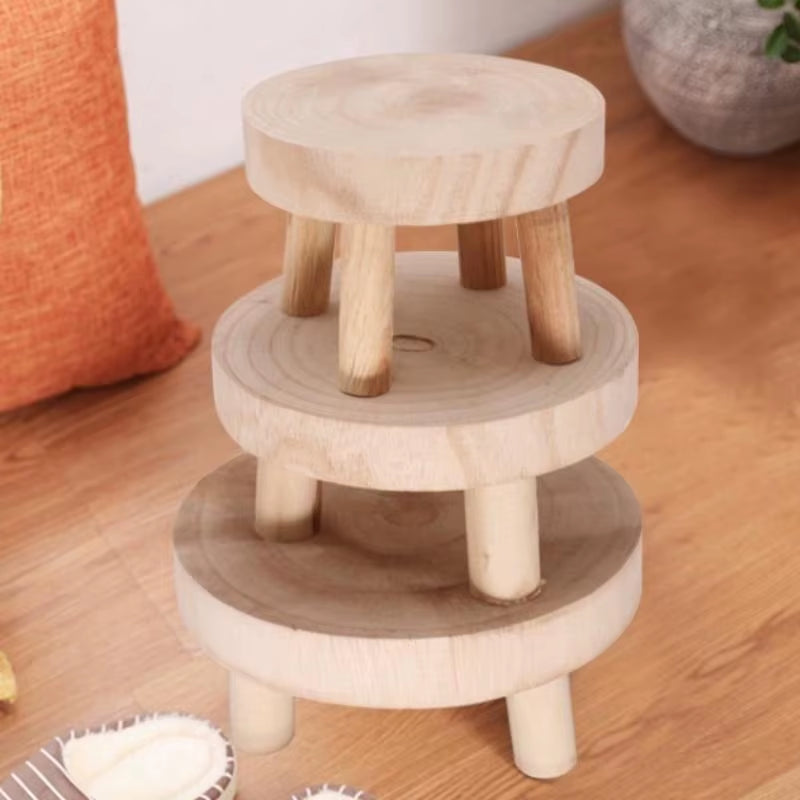 The Garden Stool — Wooden Plant Pot Base & Display Tray