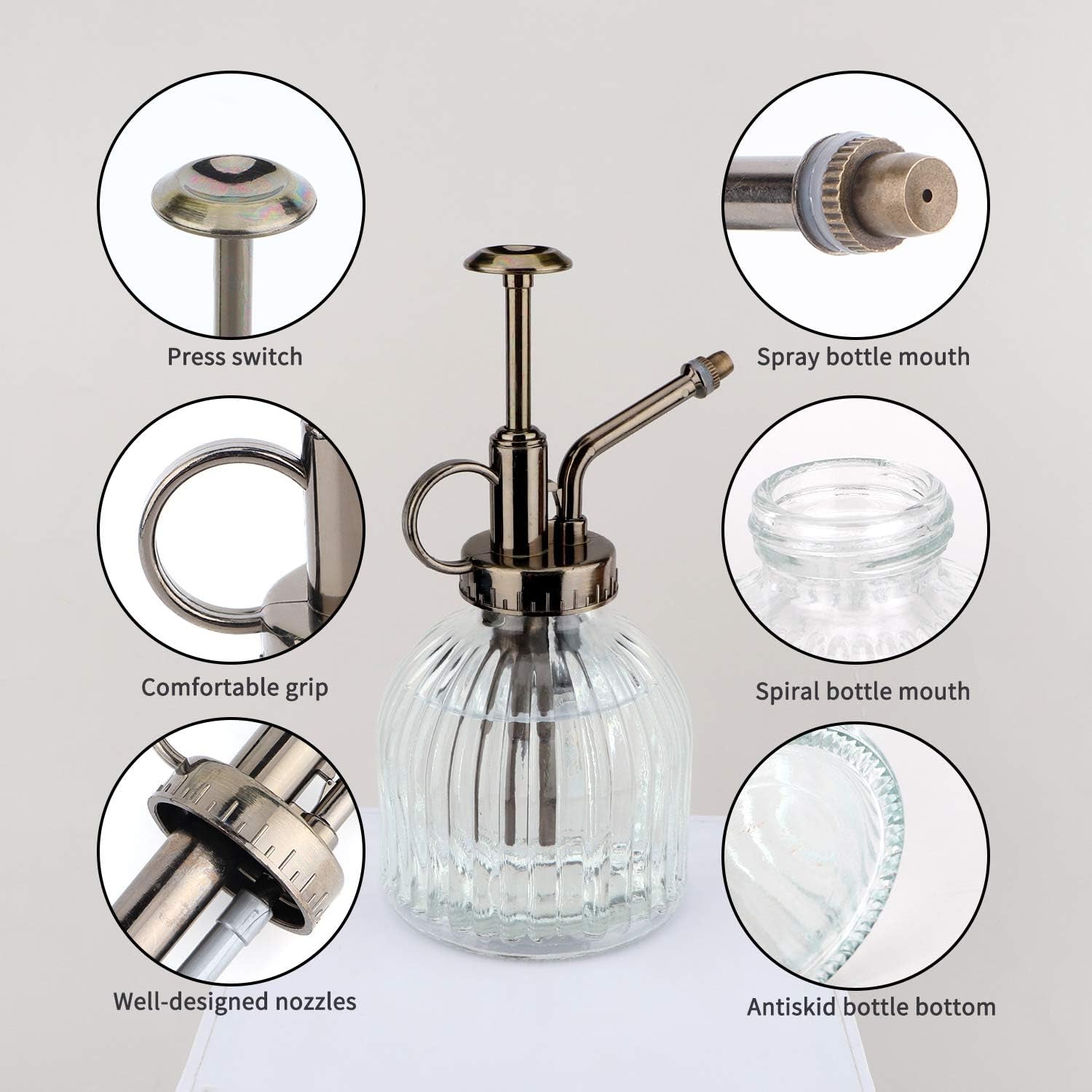 Glass Plant Mister for Indoor Plants (200ml)