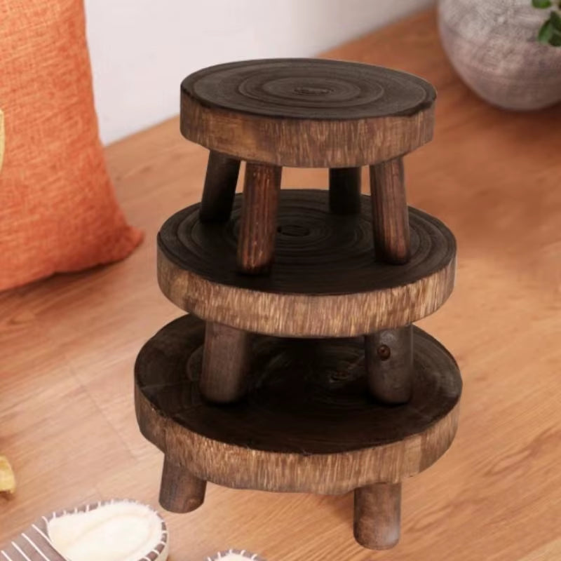 The Garden Stool — Wooden Plant Pot Base & Display Tray