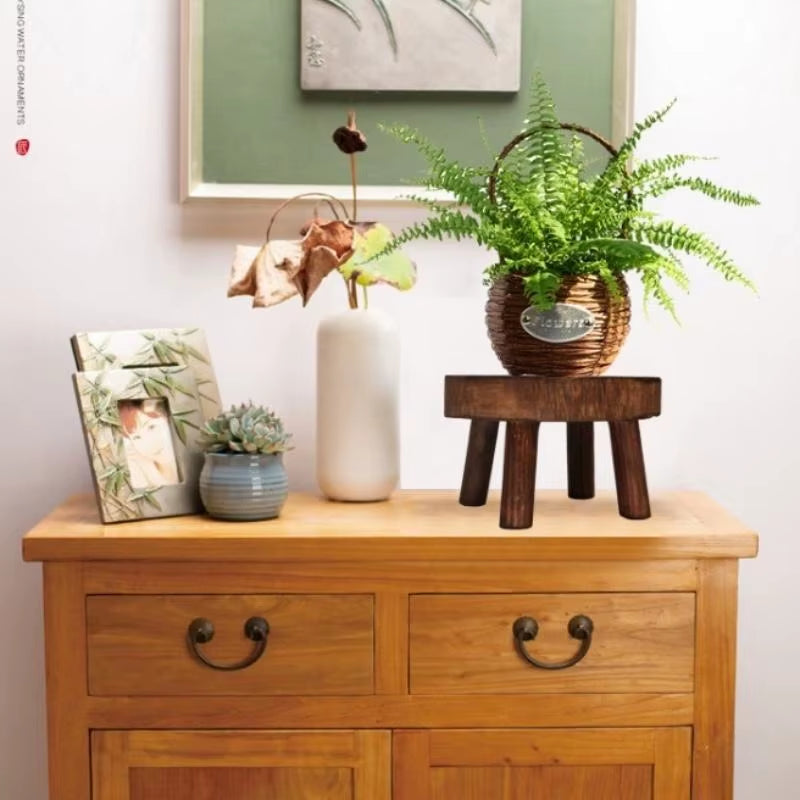 The Garden Stool — Wooden Plant Pot Base & Display Tray