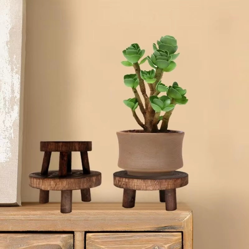 The Garden Stool — Wooden Plant Pot Base & Display Tray
