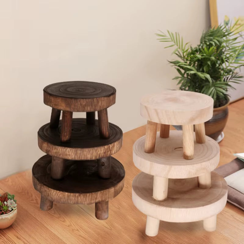 The Garden Stool — Wooden Plant Pot Base & Display Tray