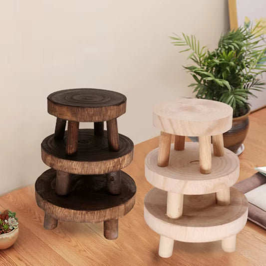 The Garden Stool — Wooden Plant Pot Base & Display Tray